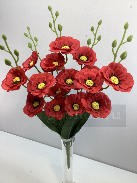 Букет маков, 5 в, 20 г