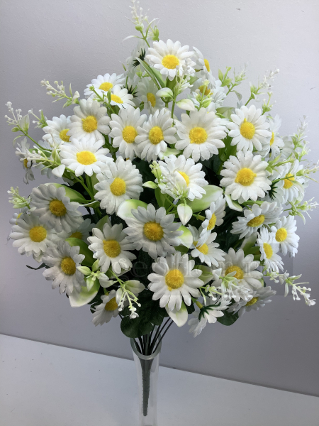 Букет ромашек белых и желтых, 18 в, 54 г