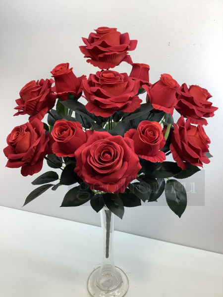 Букет роз бархатных, 13 г