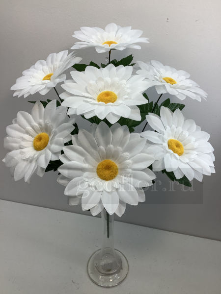 Букет ромашек белых, 7 г (не собран)