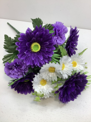 Букет гербер с гвоздиками, 10 в