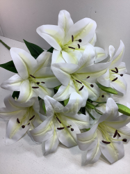 Букет лилий с бутонами, силикон, 18 г