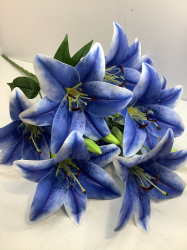 Букет лилий с бутонами, силикон, 18 г